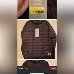 Canada Goose Black Crewneck Large. Never worn great condition.